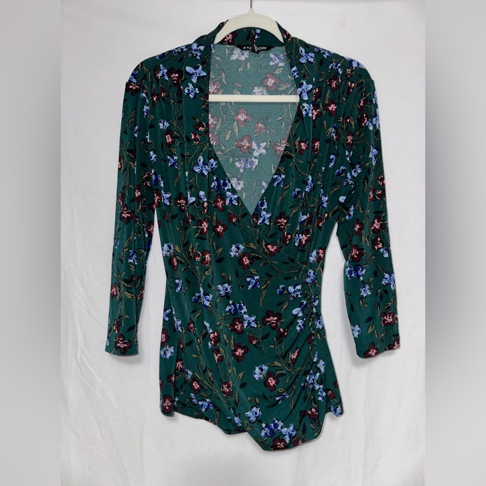 41 Hawthorn Green Floral Blouse